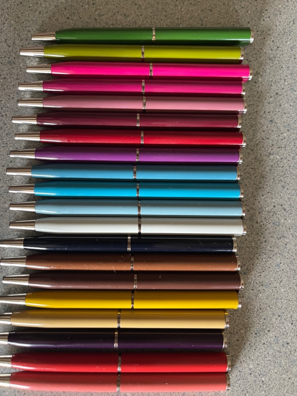 50 Coach Colorful Ballpoint Pens - 4” Set of 50 Assorted Colors